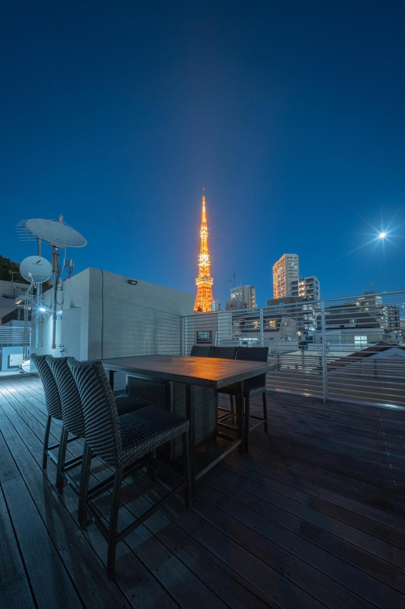 Azabu Modern House The Tokyo Tower Can Be Seen From The Villa 500M2 Екстериор снимка